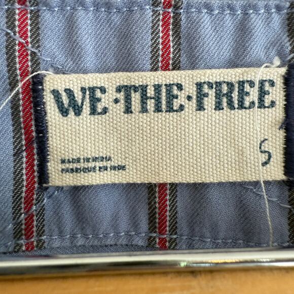 FREE PEOPLE | We the Free Lisbon Tunic in Blue Multi Striped Popover | Small - Picture 4 of 8